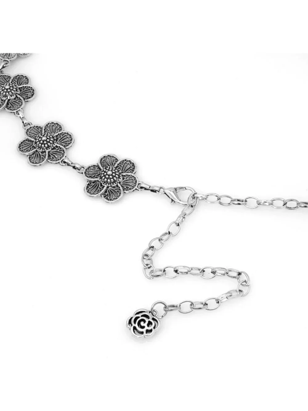 Boho Women's Western Chain Belt - Chunky Metal Waist Chain for Dresses & Outfits
